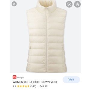 💕2 FOR $25💕 Uniqlo ultra light down women’s vest